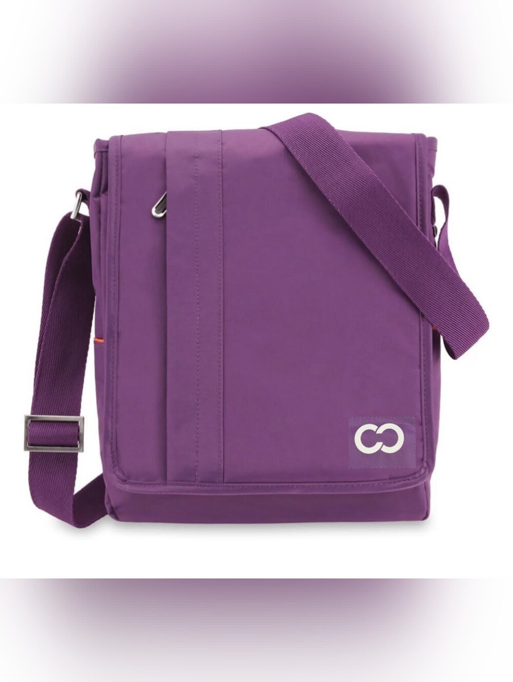Purple Men's Crossbody Messenger Bag - Unbranded